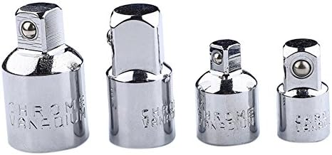 4pcs 1/4 3/8 1/2 Drive Socket Adapter Converter Reducer Air Impact Craftsman Socket Wrench Adapter Hand Tools Set BI115+