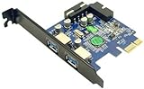 Anker&reg; Uspeed PCI-E to USB 3.0 2-Port Express Card, with 5V 4 Pin Male Power Connector and 1 USB 3.0 20-pin Connector ( expand another two USB 3.0 ports )