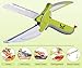 Ethernial 6-in-1 Food Chopper Knife - Salad Scissor Set - Smart Kitchen Shears with Built-in Cutting Board - Use for Quick Cutting - The Package Includes Herb Scissors, Finger Guard, Sharpener