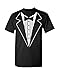 Uink Tuxedo Men's T-Shirt Comfort Fit Black