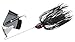 BOOYAH Buzz Buzzbait Bass Fishing Lure, Black, 1/4 oz