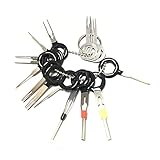 Adduswin 14pcs T0025C Auto Car Plug Circuit Board Wire Harness Terminal Extractor Pick Connector Crimp Pin Back Needle Remove Tool