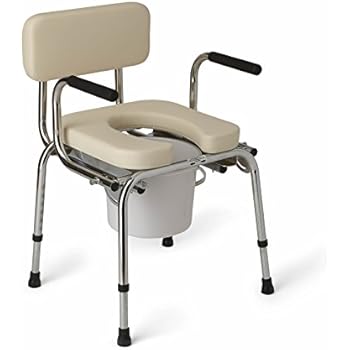 Amazon.com: Drive Medical Steel Drop Arm Bedside Commode ...