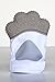 Delight Paw Baby Teething Mitten Mom Designed for Self Soothing Pain Relief | Hygienic Travel Bag | No BPA | Baby Boy or Baby Girl | Babies Over 3 Months | Gleeful Gray