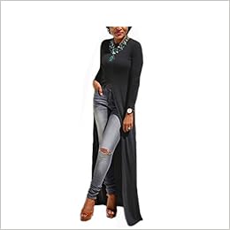 side split long maxi shirt