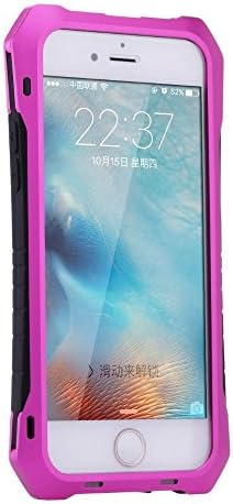 iPhone 6S Case, InnFast Waterproof Shockproof Dustproof Aluminum Alloy Metal Gorilla Glass Cover Phone Case for Apple iPhone 6S/6 4.7 Inch (Pink)