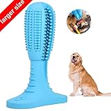 Dog Toothbrush Teeth Cleaning Stick - Puppy Dental Care toothpaste Accessory - Nontoxic Natural Rubber Bite Resistant Funny Gifts for Large Dogs Pets by I-pure Items (Large)