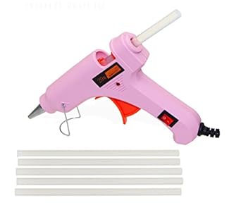 Glun Pink Mini IWILL20W 20 WATT On Off Switch and Indicator with 5 Hot Melt Glue Sticks