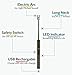 NWGear Electric Arc Lighter | Candle Lighter with Long 360° Flexible Neck, LED Battery Indicator, USB Rechargeable, Splash & Windproof – for Candles, Gas Stoves, Emergency - No Logo