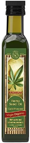 Organic Hemp Seed Oil Cold Pressed Virgin 8.45FL OZ / 250 ML