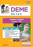 DEME, épreuves de certification DC 1 à 4, annales corrigées : Diplôme d'Etat de moniteur-éducat by 