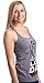 LEG DAY Funny Weight Lifter Barbell Training Squat Work Out Ladies' Racer Tank(Racerback,M),Sport Grey