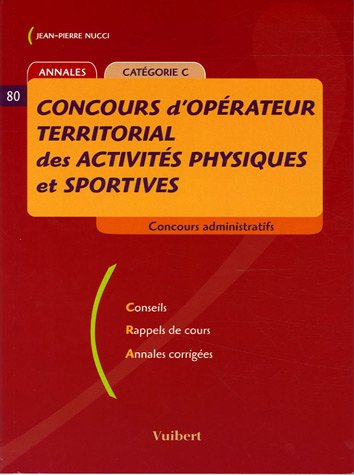 Concours d'opérateur territorial des activités physiques et sportives