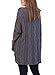 Sidefeel Women Casual V Neck Loose Fit Knit Sweater Pullover Top X-Large Grey