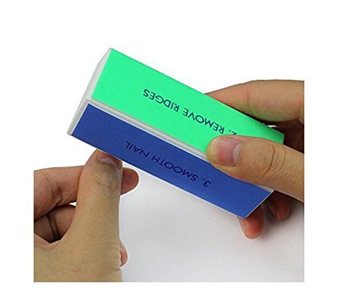 10PCS Professional 4 Ways Nail Buffing Block Manicure Pedicure Tool Emery Board Nail Art Care Buffing Buffer Sanding Files Shiny Block Colourful - Thumbnail 3