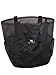 Saltwater Canvas Mesh Whale Bag Lite (R), Sandproof base, 9 pockets, Large Black