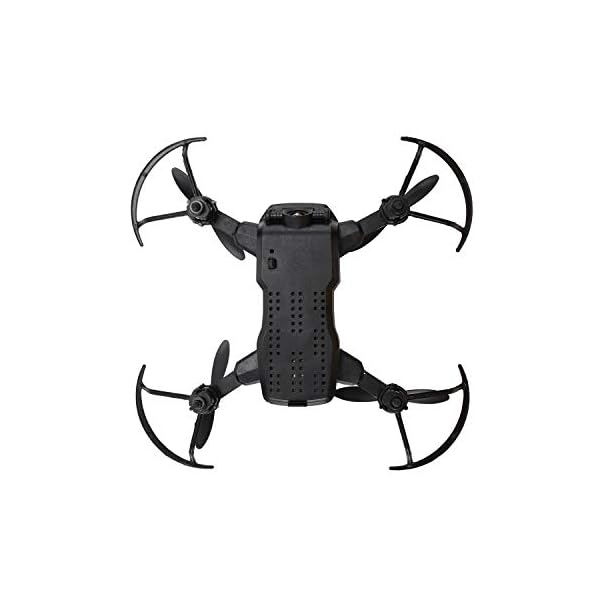Dasorende FPV Drone Hubschrauber Drohne für Selfie GPS Drohnen Quadcopter Weit Winkel Faltbar, Keine Kamera Schwarz – Bild 7