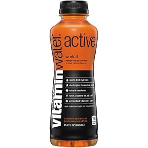 Image of vitaminwater active werk it Orange Mango Flavored Sports Drink, 15.2 fl oz