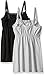 Loving Moments by Leading Lady Women's Cotton Nursing Tank with Lace Trim and Full Sling, Black/Gray, 2 Pack, L