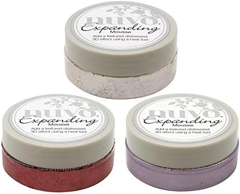 Nuvo Expanding Mousse - Red Leather, Misted Mauve and Old Linen