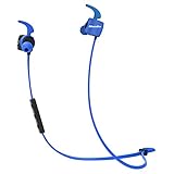 Bluedio TE (Turbine) Bluetooth 4.1 Wireless Sports Headphones, Sweatproof Running Earbuds with Mic (Blue)
