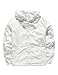 Baguet Men Rainwear Lightweight Sportswear with Expansive Hood Full-Zip With Pocket, White, Large