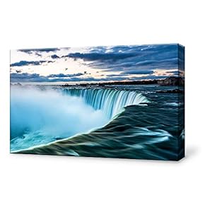 Canvas Wall Art for Living Room,Bedroom Home Artwork Paintings Waterfall Landscape Ready to Hang - 12x18 inches