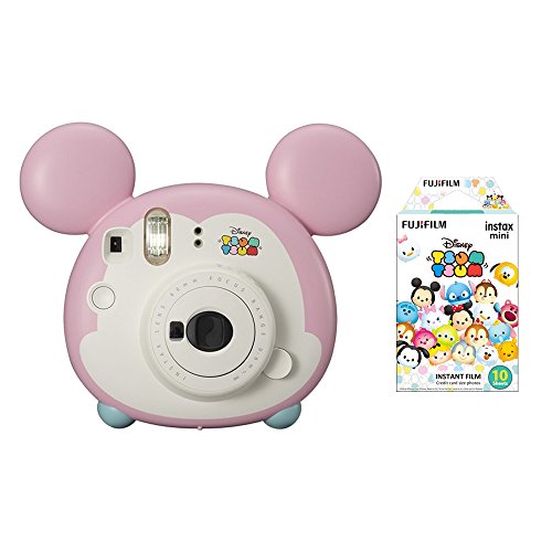 Fujifilm Instax Mini Bundle Set , Fuji Disney Tsumu Tsumu Mickey Instant Camera , Tsumutsumu Film for Cheki [Limited Edition] -Japan Import