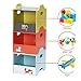 labebe - Storage Bins, Toy Wooden Storage Cubes Box, Kid Toy Organizer and Storage for 1-5 Years Old, 3 Toy Stacking Bins, Cube Useful Stackable Storage Bins, Toy Box Container as Birthday Gift - Fox