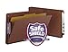Smead 100% Recycled End Tab Pressboard Classification File Folder with SafeSHIELD Fasteners, 1 Divider, 2