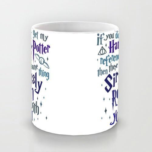 Beautiful White 11 oz Classic White Ceramic Mugs Cutom Design with Harry Potter References Coffee Mugs/Tea Mugs/Drink Cups - Dishwasher and Microwave Safe