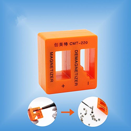 VIPFIX CMT-220 Magnetizer Demagnetizer Tool Precision Screwdirvers Sweepers Electric Metal Degausser Tool for Screwdrivers Big Screws Nuts Nails ( 2 pcs)