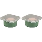500ml Individual Pizza Dough Proofing Container with Airtight Lid – Ideal for Neapolitan Pizza Round Dough Ball Cold Fermentation, Food Grade Silicone, Freezer & Dishwasher Safe – 2 Pack (Green)