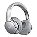 TaoTronics Active Noise Cancelling Bluetooth Headphones HiFi Stereo Wireless Over Ear Deep Bass Headset w/CVC Noise Canceling Microphone 30 Hour Playtime-Silver