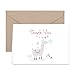 Paper Frenzy Llama Thank You Note Cards and Kraft Envelopes - 25 pack