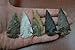 5 Pcs Assort Agate Stone Spearhead Arrowhead Point 2