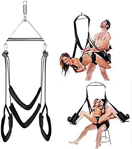 360° Rotating Toy Indoor Swing Set Fantasy Swing Includes Triangular Frame, Spring and Hook Couple Flirting Toys