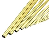 uxcell Brass Tube, 1mm 2mm 3mm 4mm 5mm 6mm 7mm 8mm