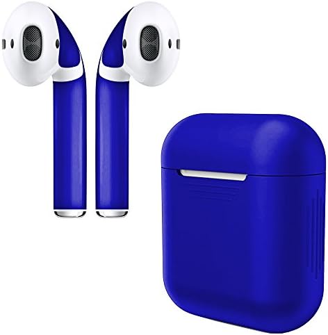 AirPod Skins Protective Wraps | Easy Install | Customize and Protect | Free Lifetime Replacements | Max Coverage | Apple AirPods Accessories (Admiral Blue Case & Skin)