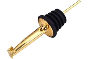 Stainless Steel Oil Spout Liquor Pourers with Flip Lid Bottle Pourer Nozzle Dispenser for Wine Gin Whiskey Vodka Olive Vinega