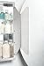 Croydex Orwell Oval, Recessed or Surface Mount, Hang 'n' Lock Easy Installation Medicine Cabinet , 21''W x 31''H, Aluminum