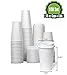 SafeWare Disposable Coffee Cups with Lids 16 oz (100 Set) - To Go Coffee Cups, | Hot Beverages | Expresso | Tea | Coffee | Latte | Hot Chocolate - Poly- Coated with Rolled Edge