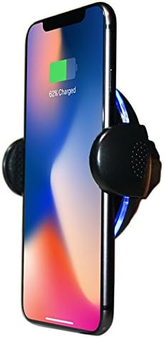 Wedual Qi Wireless Car Charger Holder, for iPhone 8/ 8 plus/ X, and Other Qi Enabled Devices, Fast Charging and grip, Galaxy S8/ S8+/ S7/ S7 Edge/ S6 Edge+, and Note 5 Sony, Nexus, HTC LG