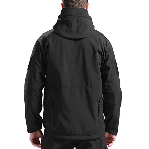 image for ADAFAZ Hunting Jacket Waterproof Softshell Hunting Suit Camouflage Hoo