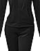 Women's Solid Soft Velour Zip-Up Hoodie Workout Sweatpants Set
