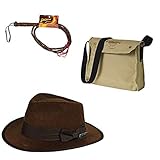 Rubie's Child Indiana Jones Satchel, Whip, and Hat Set