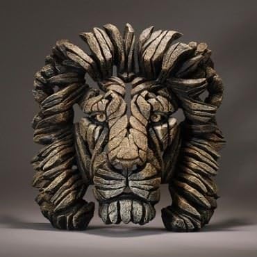 Edge Sculpture Stylised Lion Bust Savannah