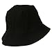 Big Size Trimmed Fisher Bucket Hat - Black (For Big Head)
