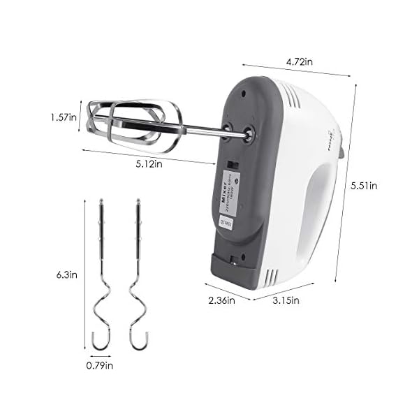 7 Speed Electric Hand Mixer, 2020 New Handheld Mixer Egg Whisk with Egg Sticks & Dough Sticks