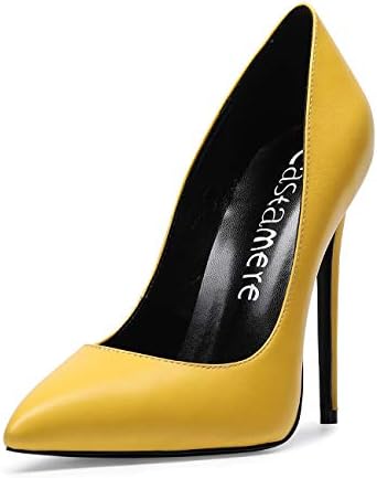 CastamereWomens High Heels 4.7IN Black Lining Pointed Toe Slip-On Court Shoes Classic Elegant Pumps 12CM Stiletto Heels